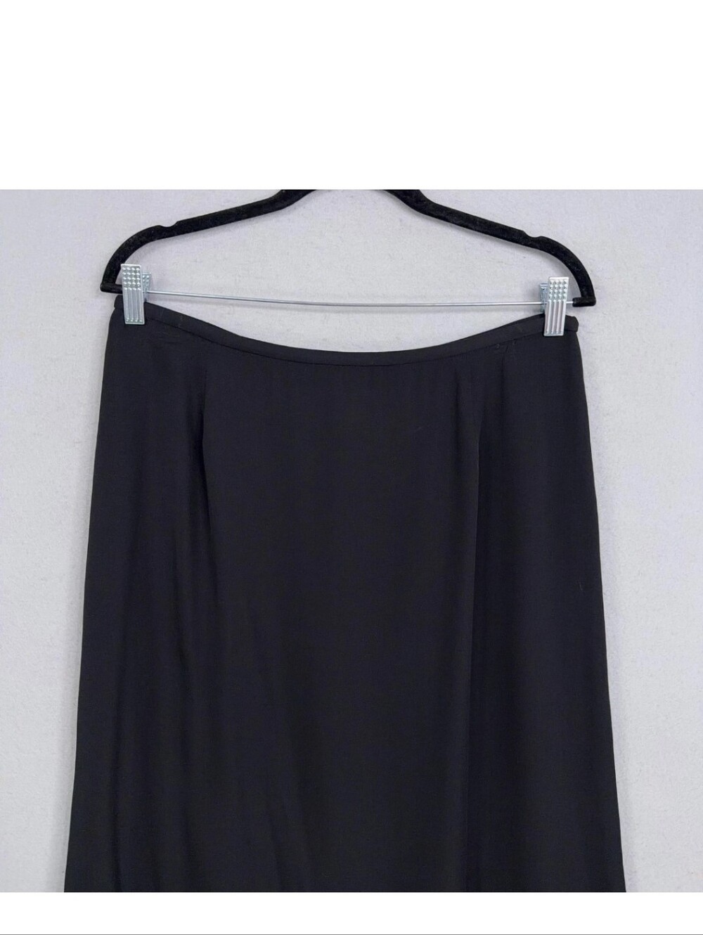 Talbots Black Flowing Silk Maxi Skirt - Picture 2 of 8